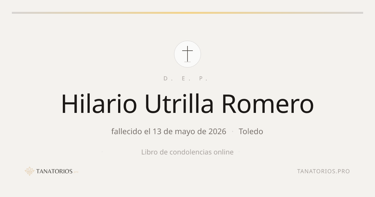 Memorial de Hilario Utrilla Romero
