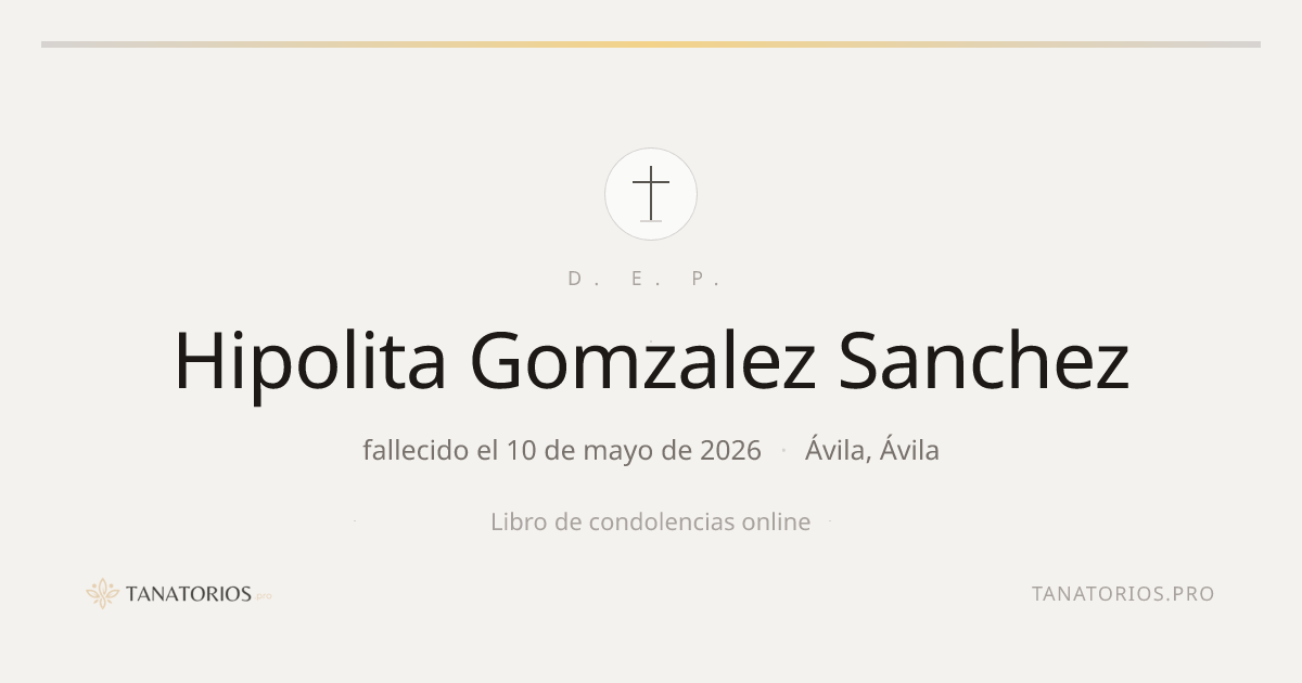 Memorial de Hipolita Gomzalez Sanchez