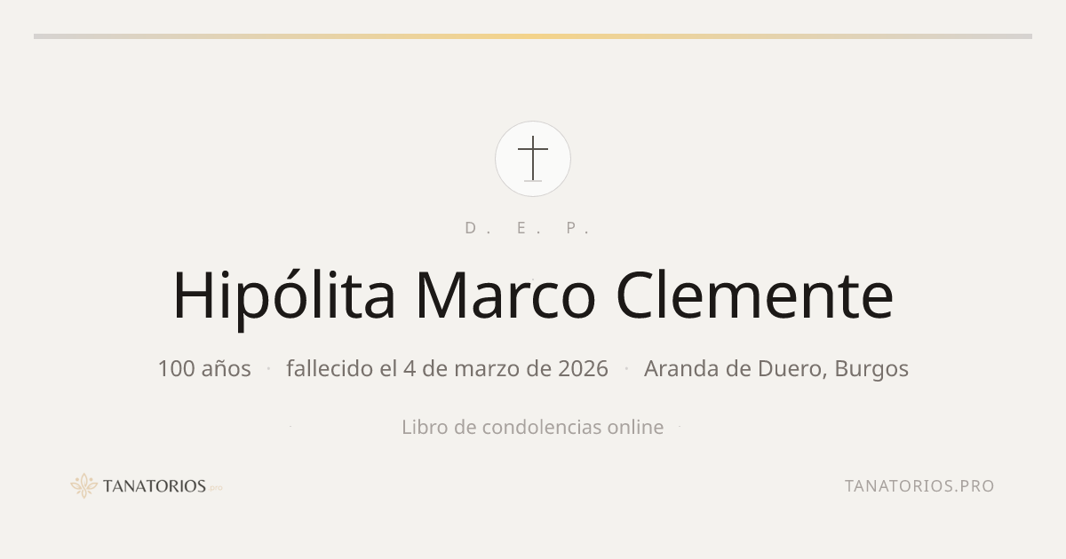 Memorial de Hipólita Marco Clemente