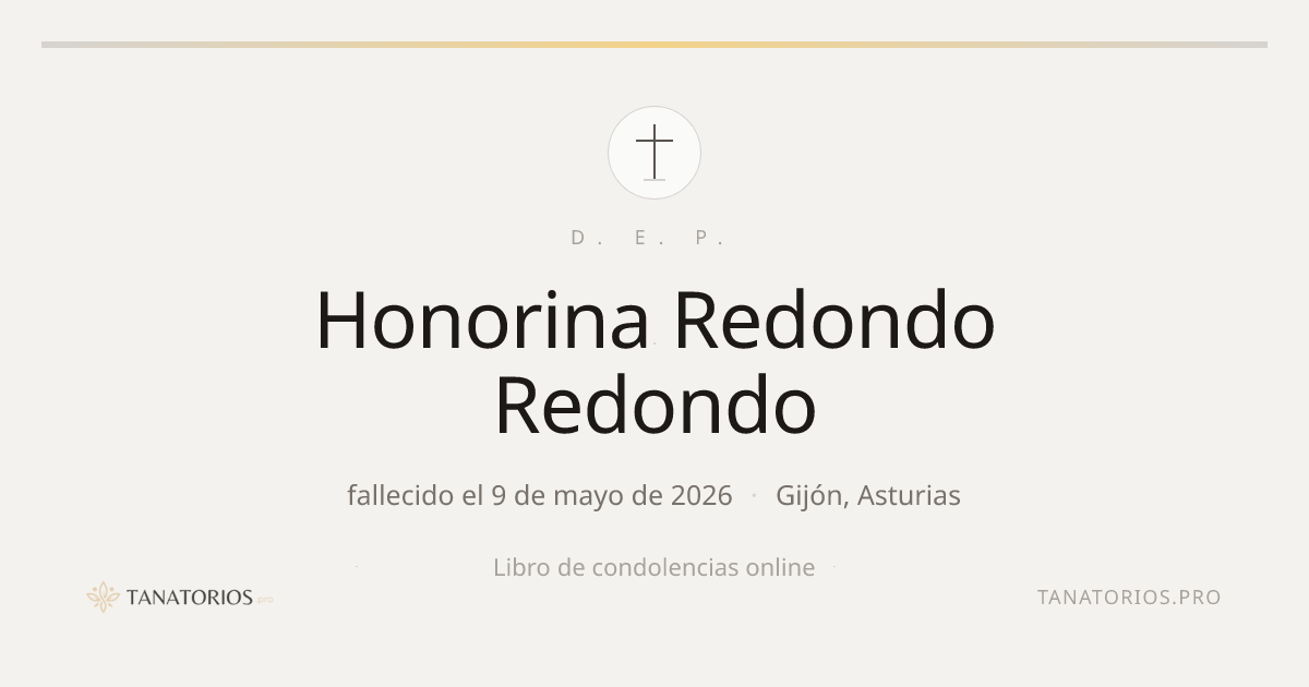 Memorial de Honorina Redondo Redondo