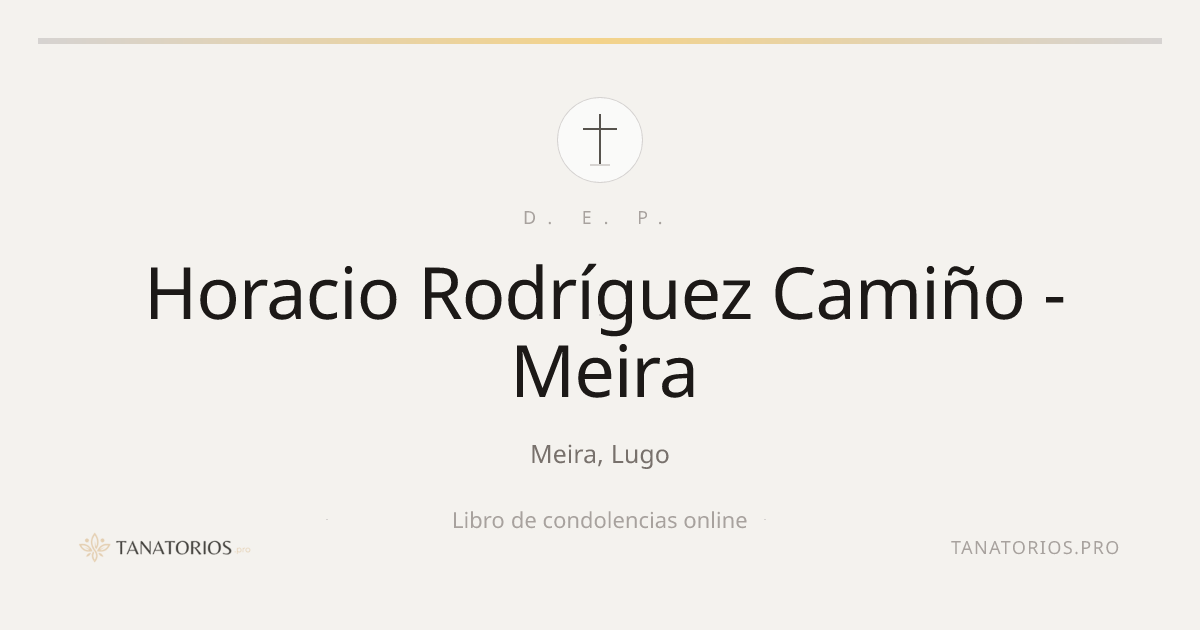 Memorial de Horacio Rodríguez Camiño - Meira