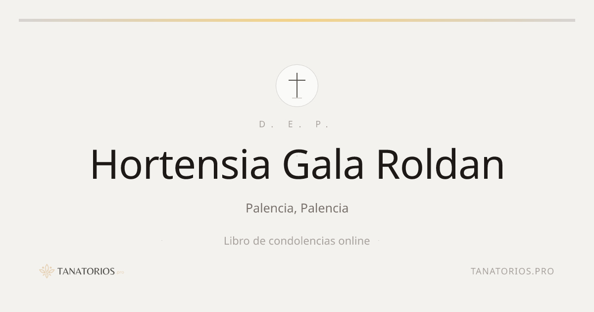 Memorial de Hortensia Gala Roldan