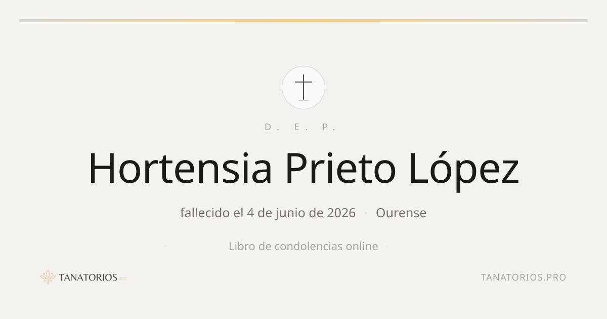 Memorial de Hortensia Prieto López