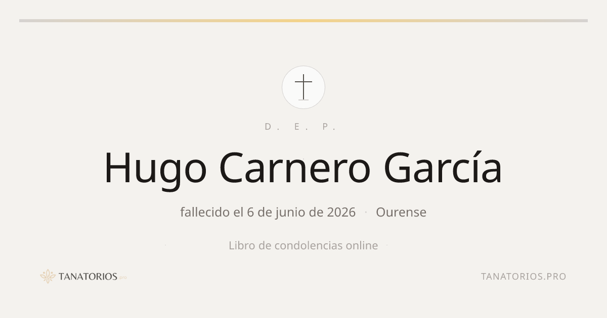 Memorial de Hugo Carnero García