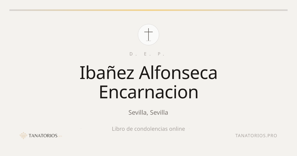 Memorial de Ibañez Alfonseca Encarnacion