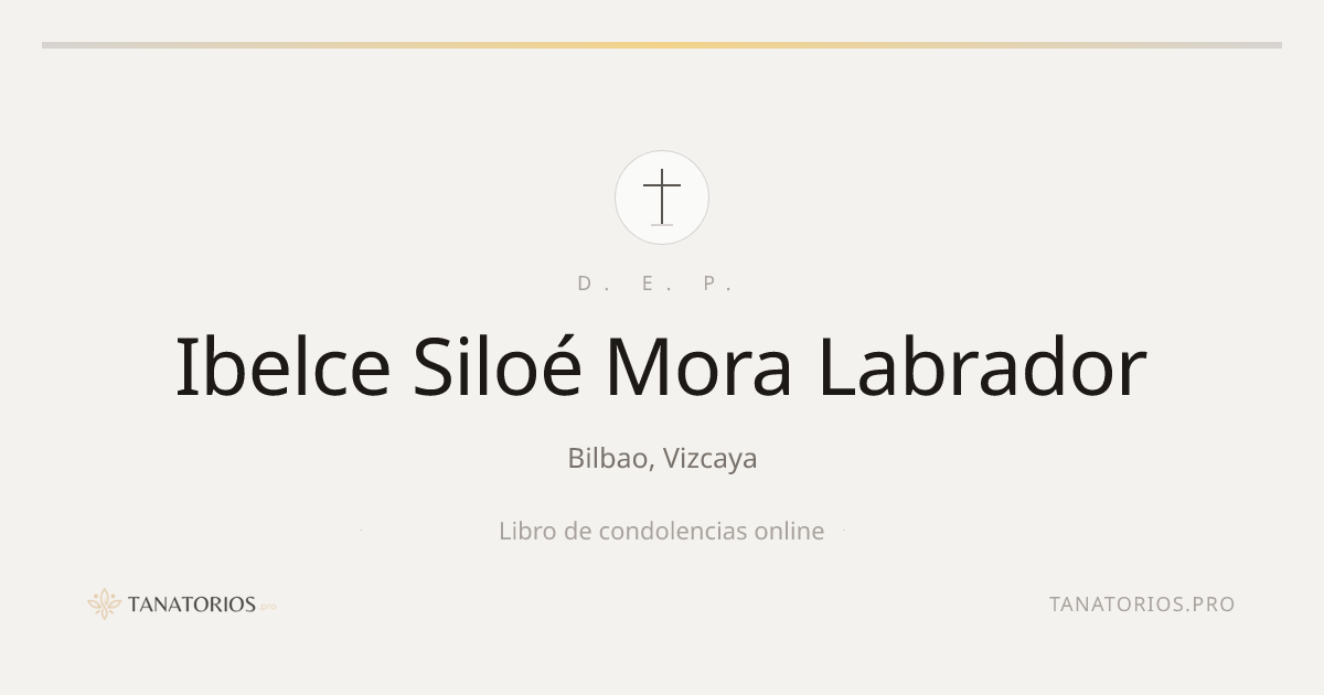 Memorial de Ibelce Siloé Mora Labrador