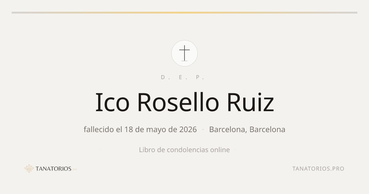 Memorial de Ico Rosello Ruiz