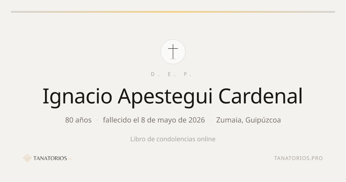 Memorial de Ignacio Apestegui Cardenal