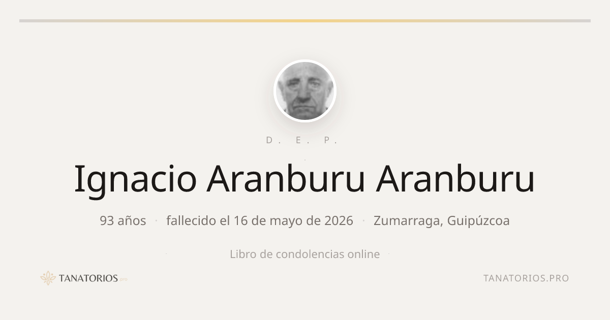 Memorial de Ignacio Aranburu Aranburu