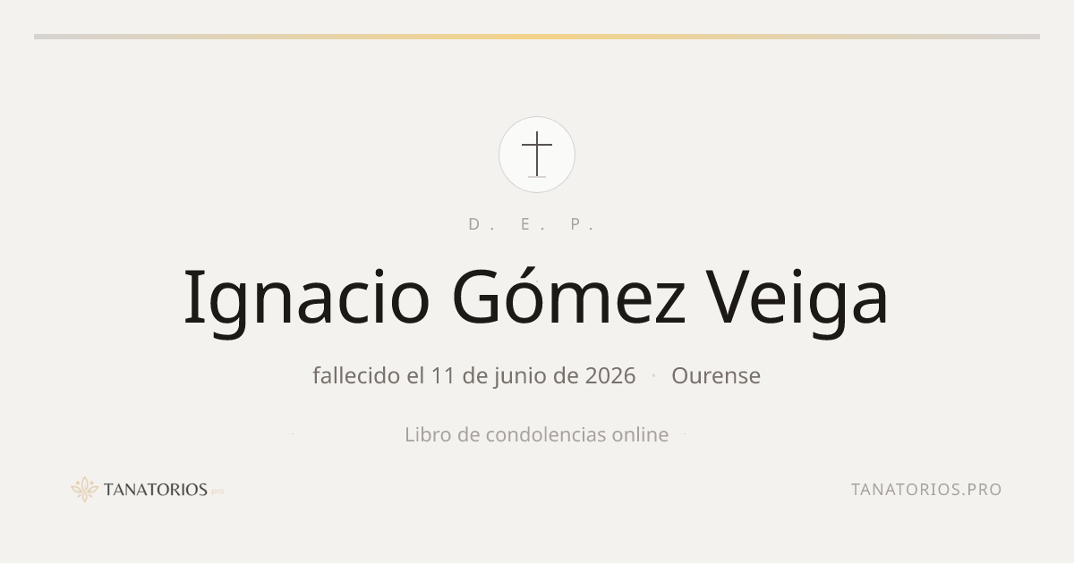 Memorial de Ignacio Gómez Veiga
