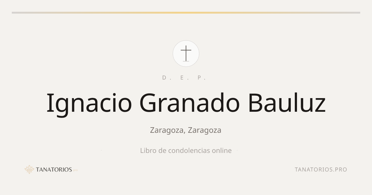 Memorial de Ignacio Granado Bauluz