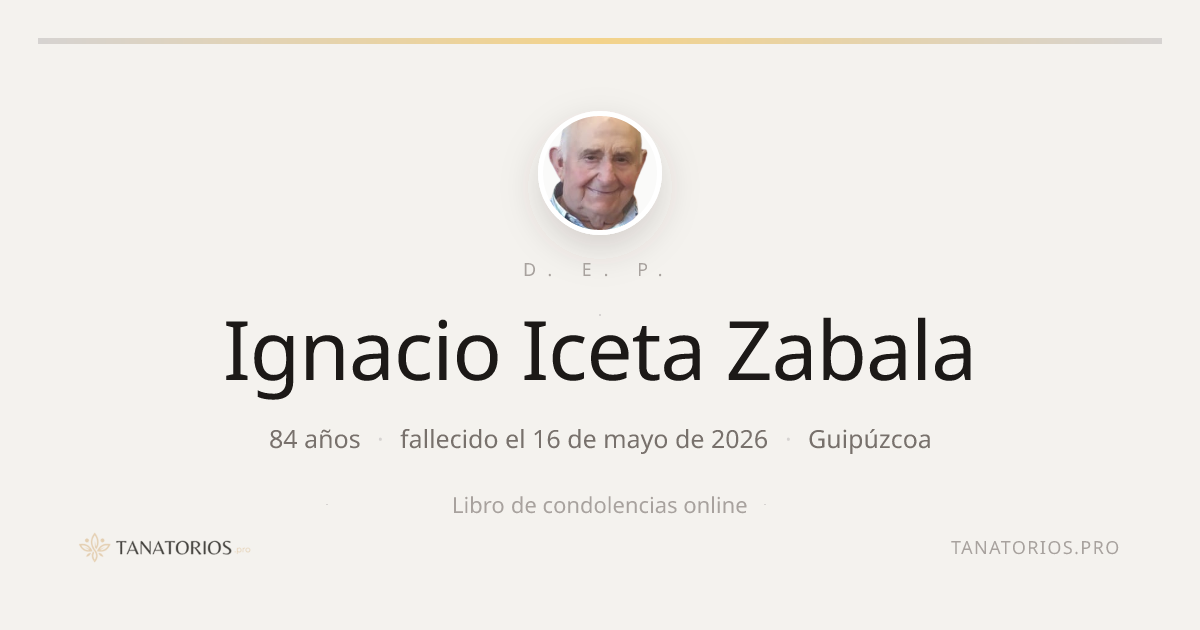 Memorial de Ignacio Iceta Zabala