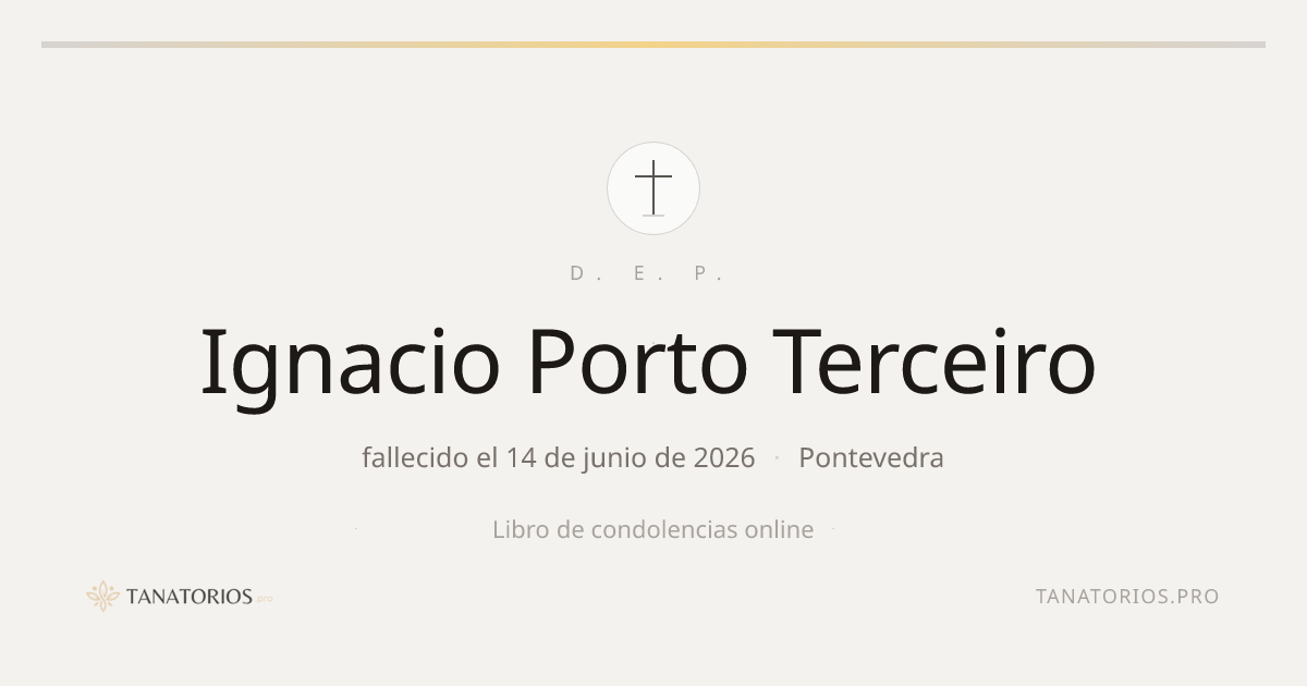 Memorial de Ignacio Porto Terceiro