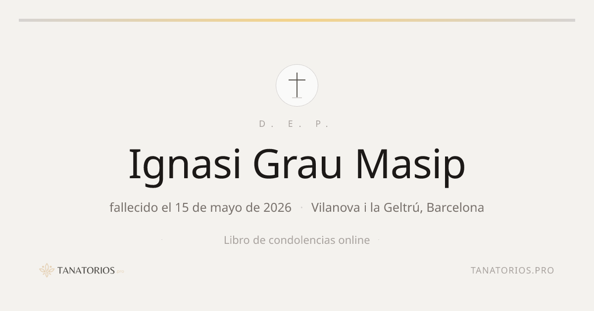 Memorial de Ignasi Grau Masip