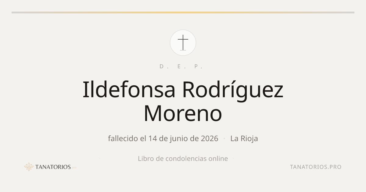 Memorial de Ildefonsa Rodríguez Moreno