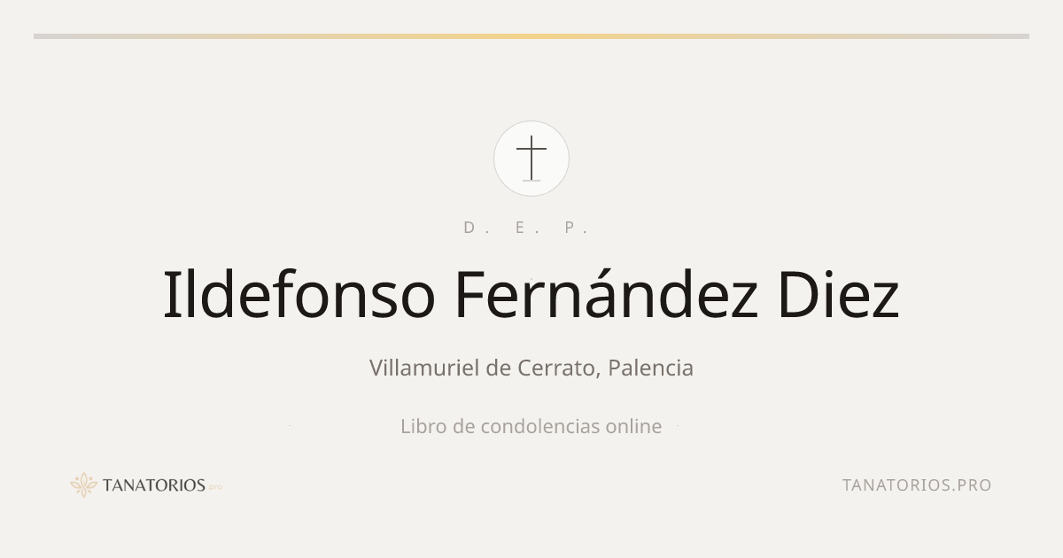 Memorial de Ildefonso Fernández Diez
