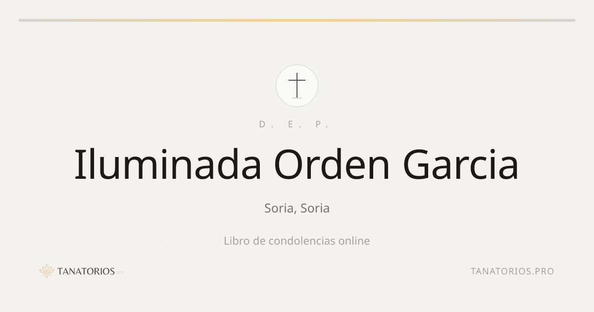 Memorial de Iluminada Orden Garcia