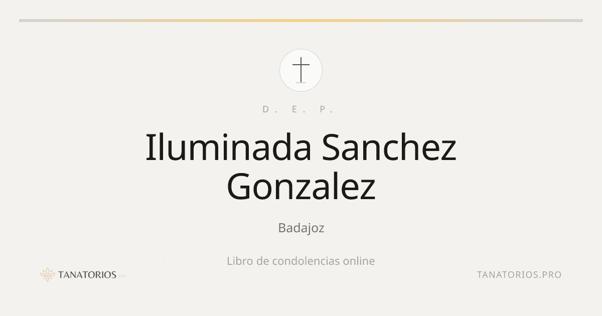 Memorial de Iluminada Sanchez Gonzalez