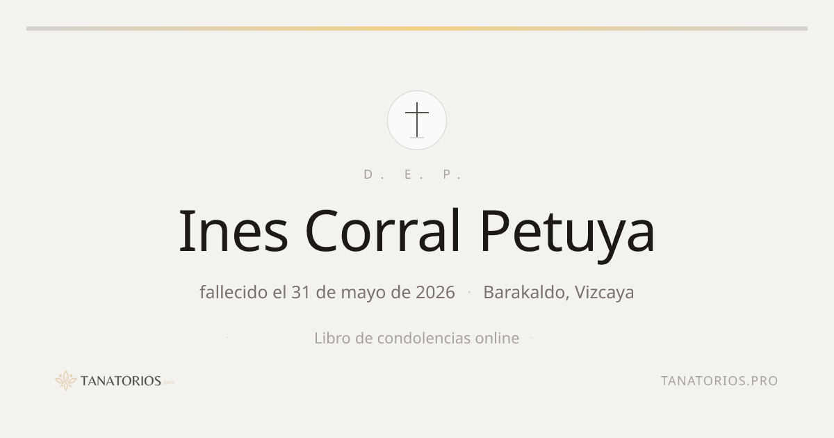 Memorial de Ines Corral Petuya