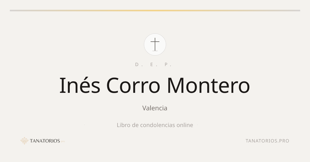 Memorial de Inés Corro Montero