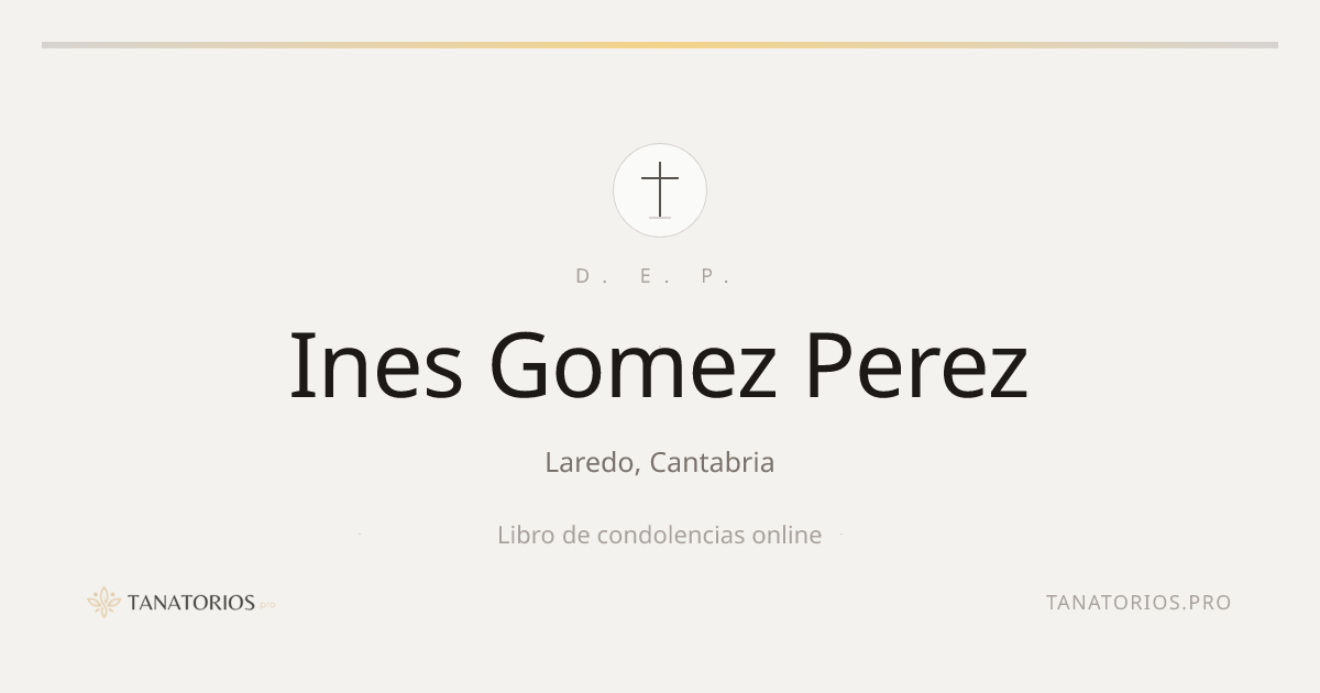 Memorial de Ines Gomez Perez