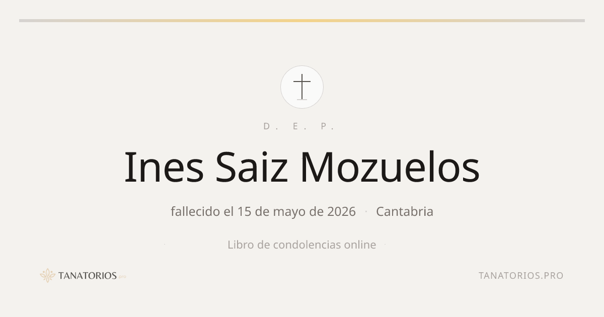 Memorial de Ines Saiz Mozuelos