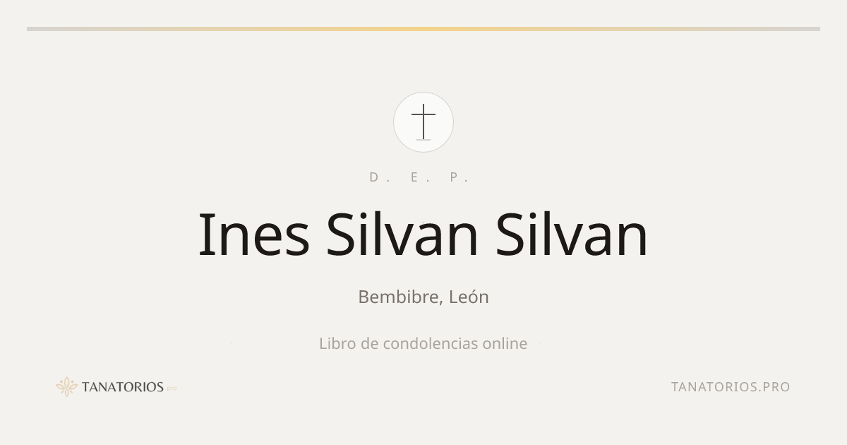 Memorial de Ines Silvan Silvan