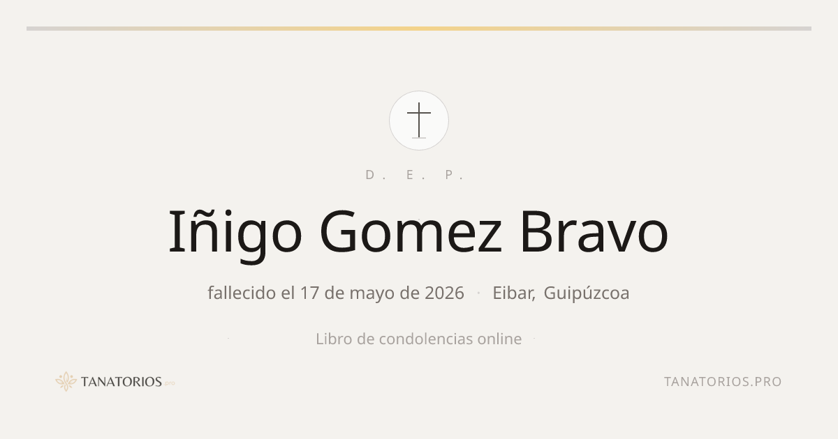 Memorial de Iñigo Gomez Bravo