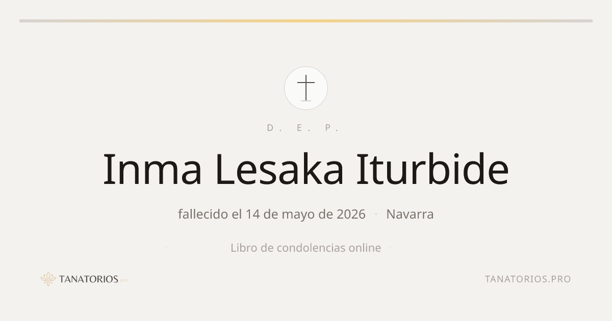 Memorial de Inma Lesaka Iturbide