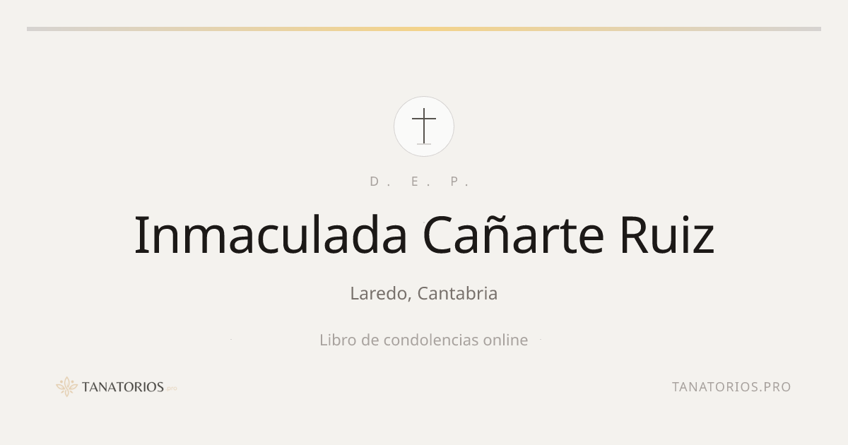 Memorial de Inmaculada Cañarte Ruiz