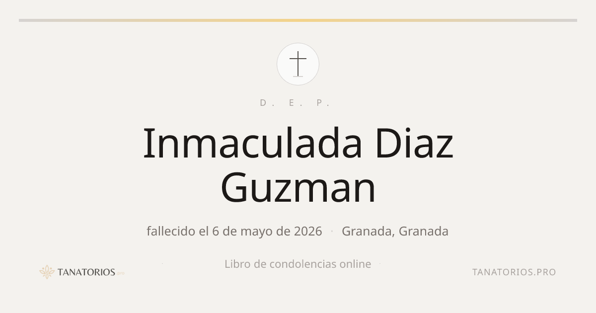 Memorial de Inmaculada Diaz Guzman