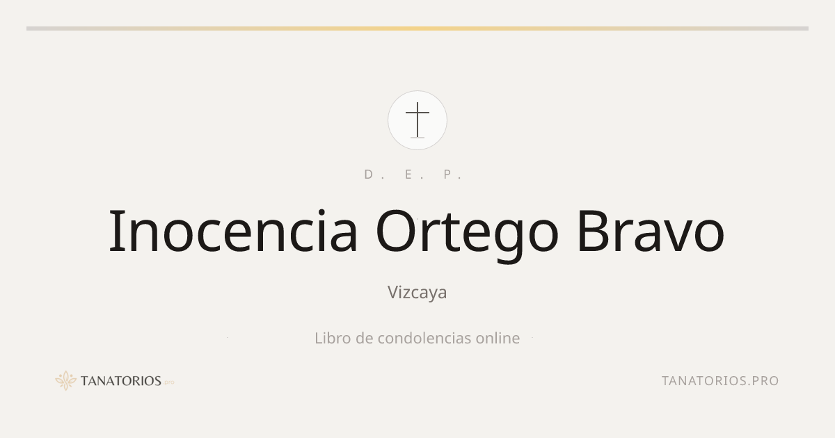 Memorial de Inocencia Ortego Bravo