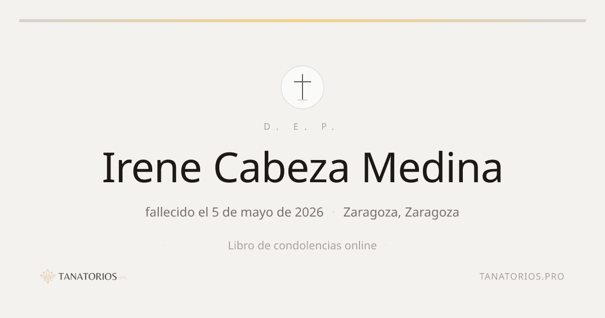 Memorial de Irene Cabeza Medina