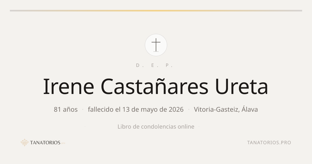 Memorial de Irene Castañares Ureta