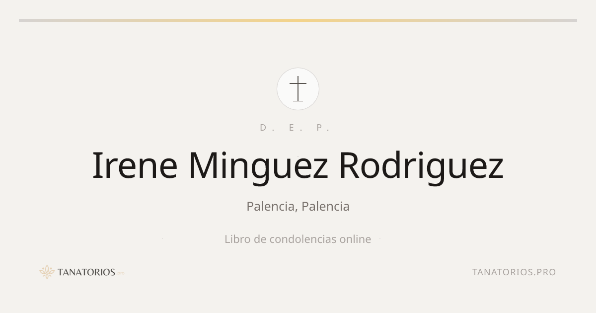 Memorial de Irene Minguez Rodriguez