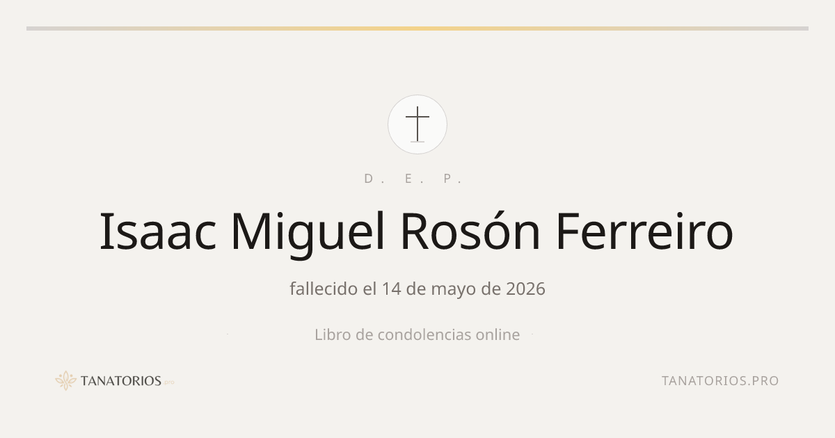 Memorial de Isaac Miguel Rosón Ferreiro