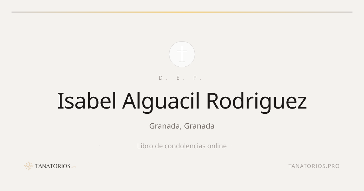 Memorial de Isabel Alguacil Rodriguez