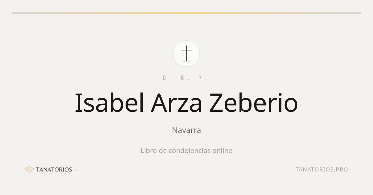 Memorial de Isabel Arza Zeberio