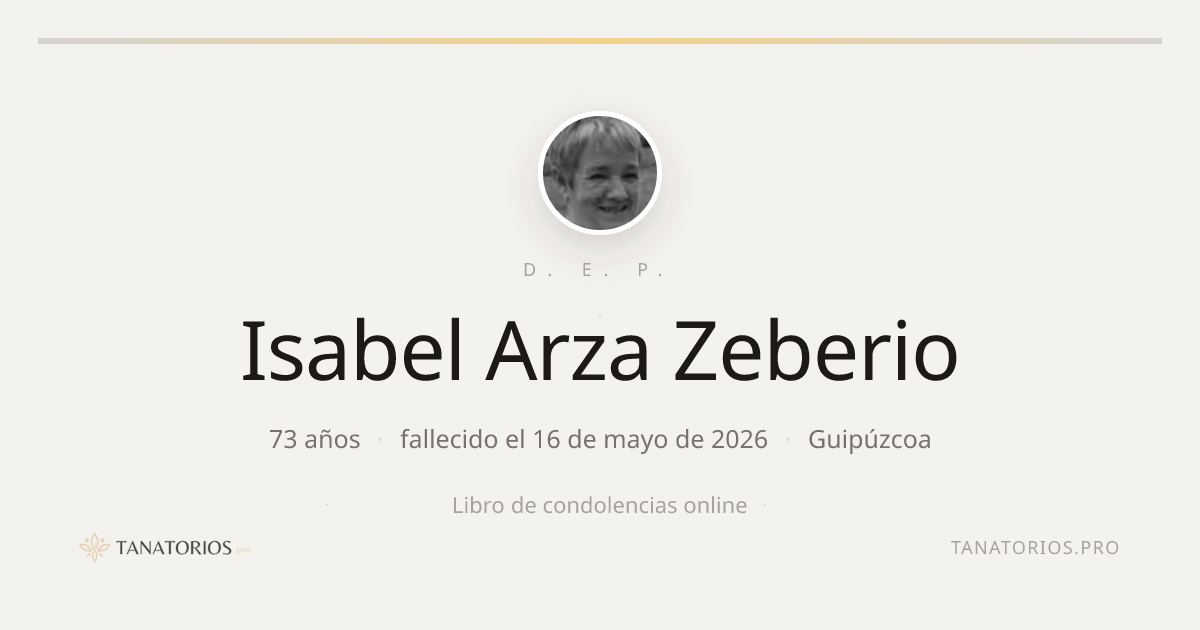 Memorial de Isabel Arza Zeberio