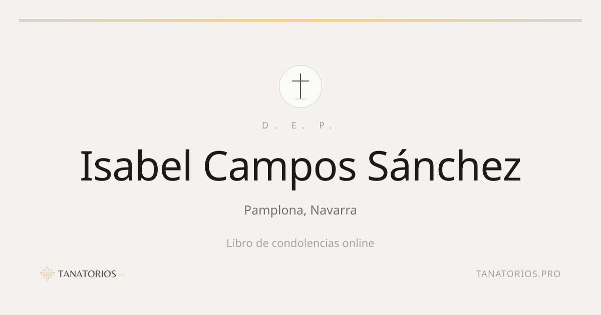 Memorial de Isabel Campos Sánchez