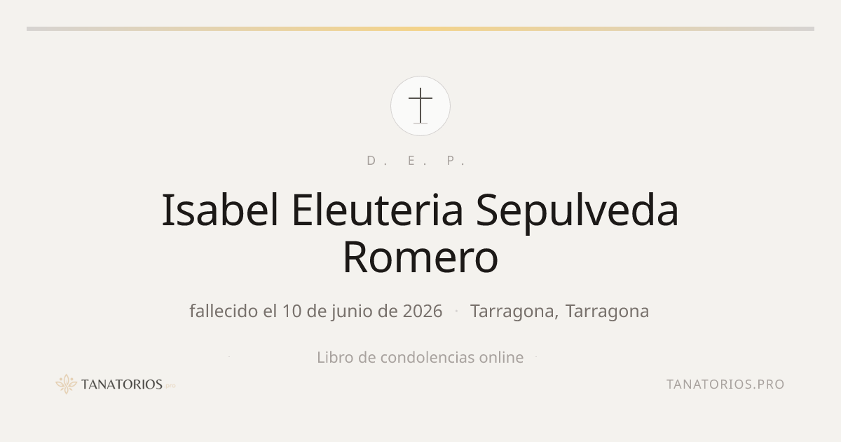Memorial de Isabel Eleuteria Sepulveda Romero