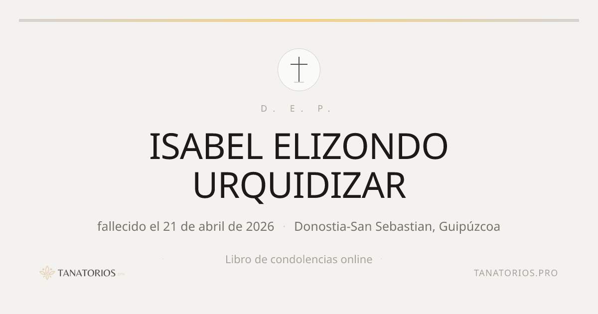 Memorial de ISABEL ELIZONDO URQUIDIZAR