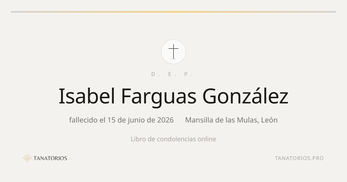 Memorial de Isabel Farguas González