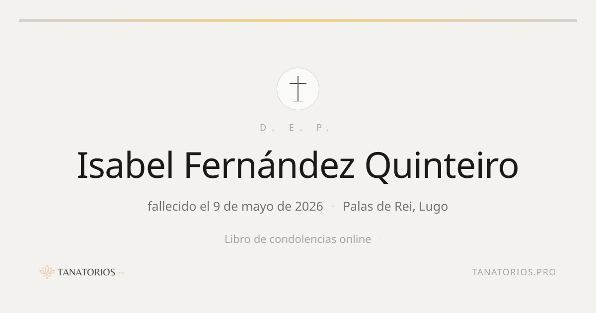 Memorial de Isabel Fernández Quinteiro