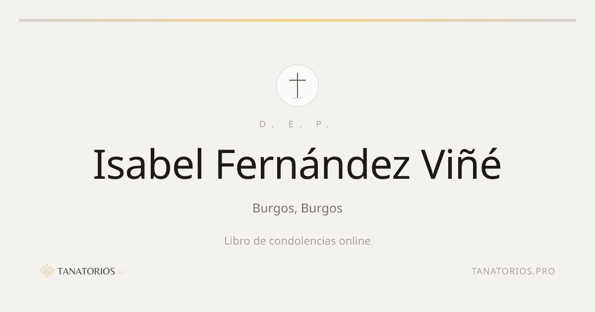 Memorial de Isabel Fernández Viñé