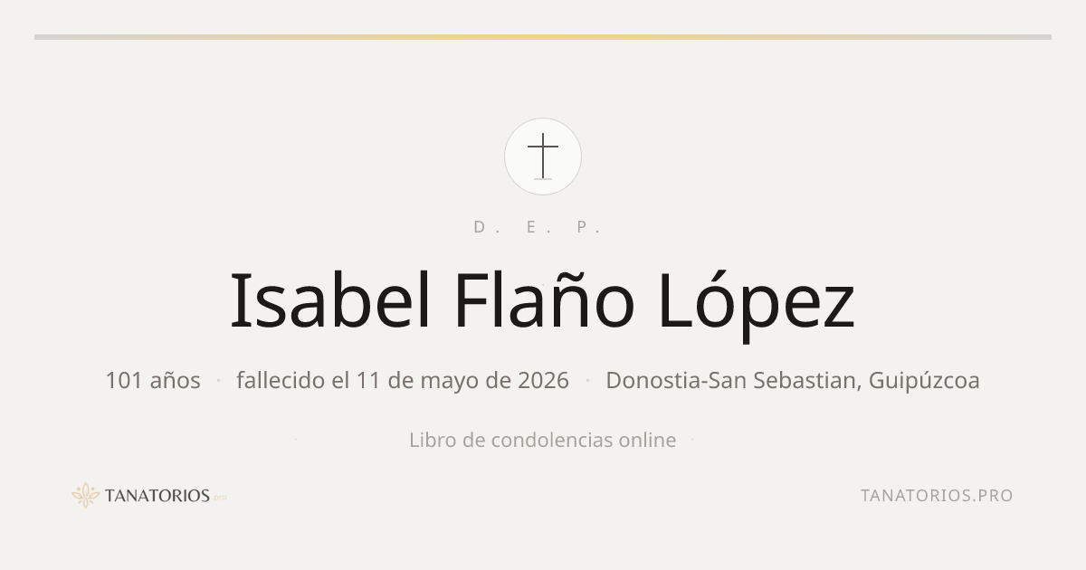 Memorial de Isabel Flaño López