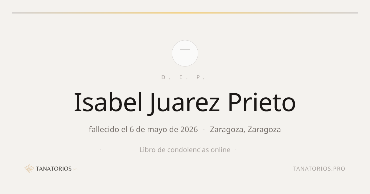 Memorial de Isabel Juarez Prieto