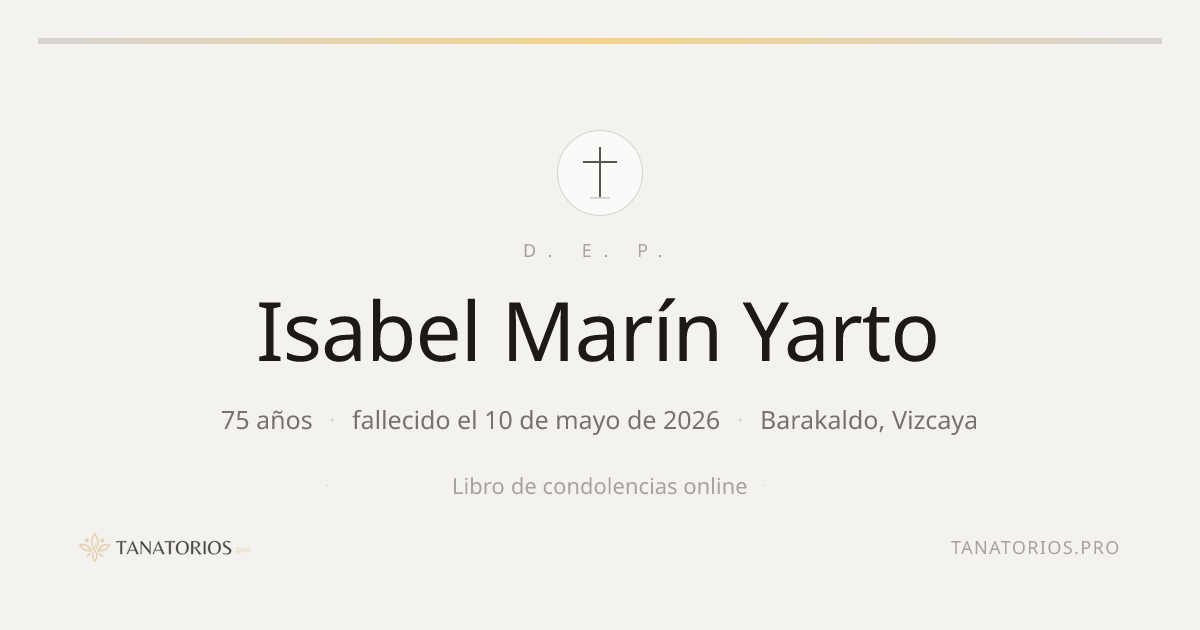 Memorial de Isabel Marín Yarto