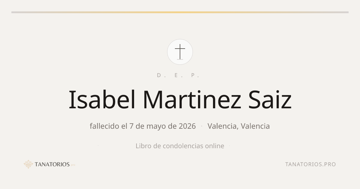 Memorial de Isabel Martinez Saiz