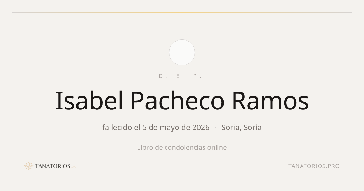 Memorial de Isabel Pacheco Ramos